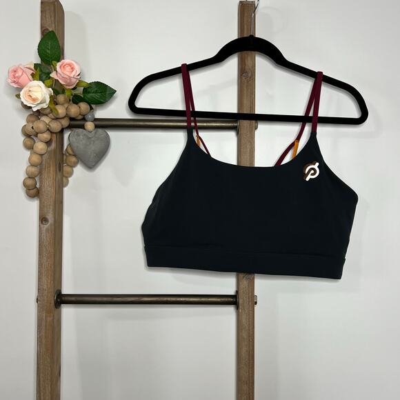 Peloton Cadence‎ Peak Strap Speed Up Black Sports Bra Size XXL - Picture 1 of 7